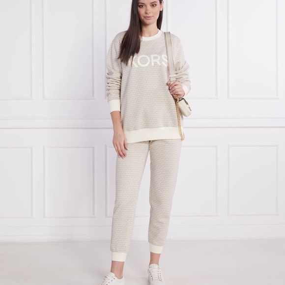 NWT BUNDLE Michael Kors Cream Track suit - Picture 1 of 6
